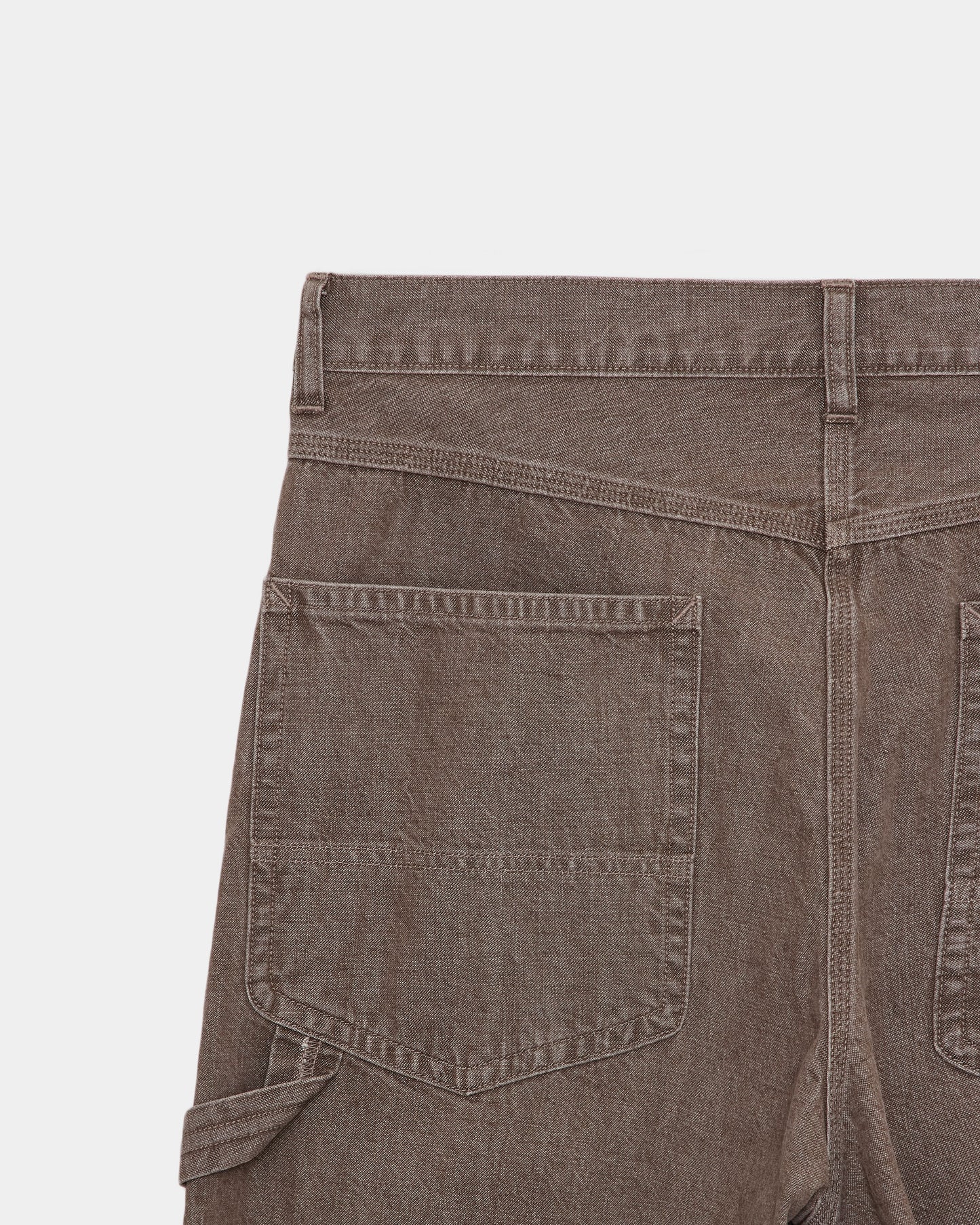 MARKA WIDE PAINTER PANTS - BROWN