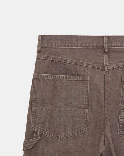 MARKA WIDE PAINTER PANTS - BROWN