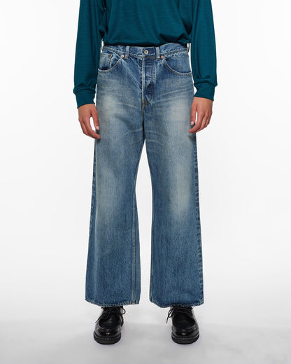 MARKA WIDE LEG JEANS - USED WASHED