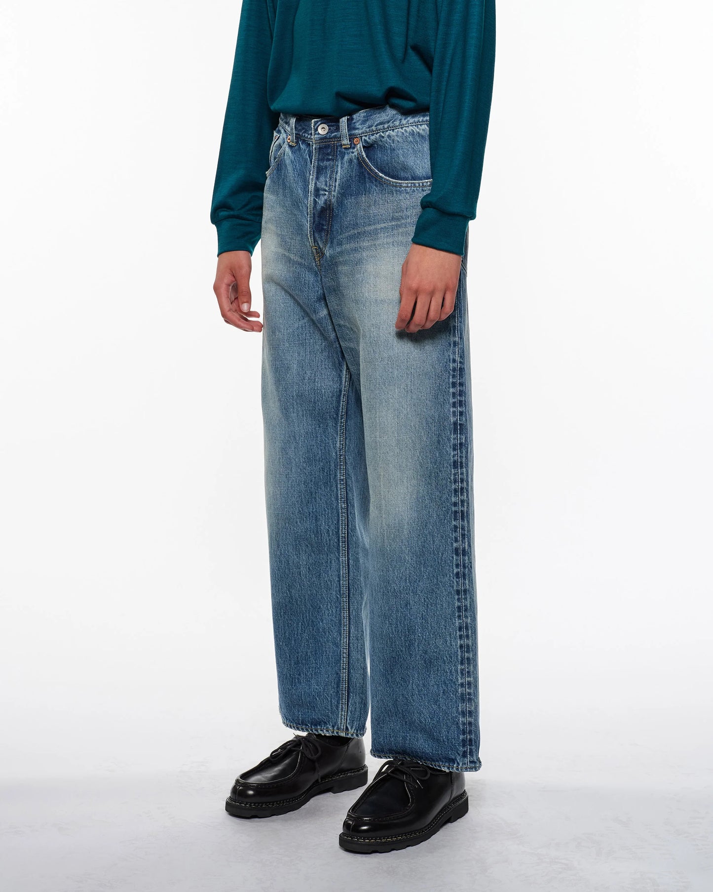 MARKA WIDE LEG JEANS - USED WASHED