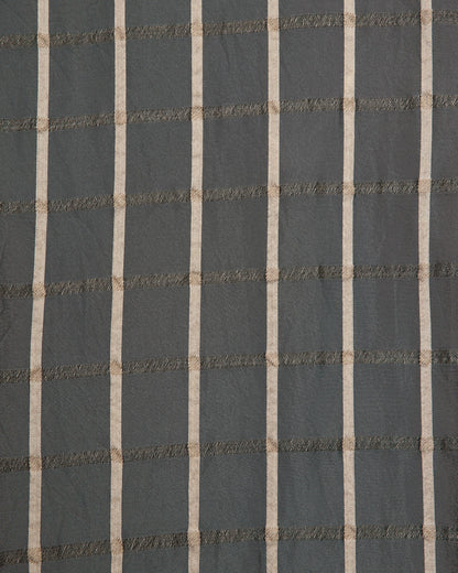 MARKA OPEN COLLAR SS SHIRT - GREY CHECK