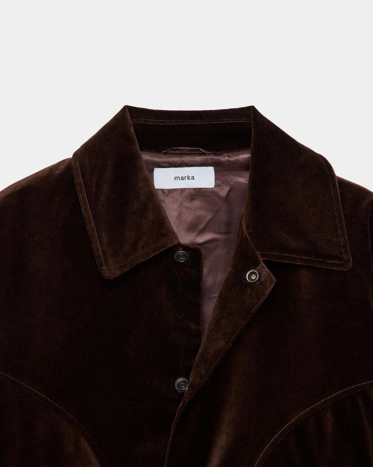 MARKA COTTON VELVET COWBOY JACKET - BROWN