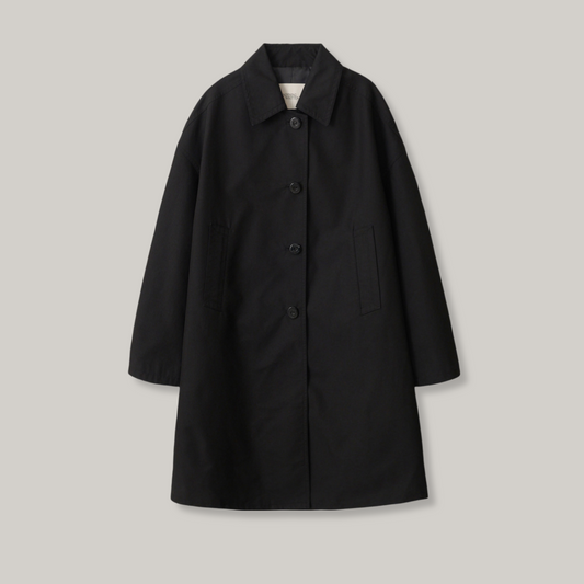 NOTHING WRITTEN HARRI MAC COAT - BLACK