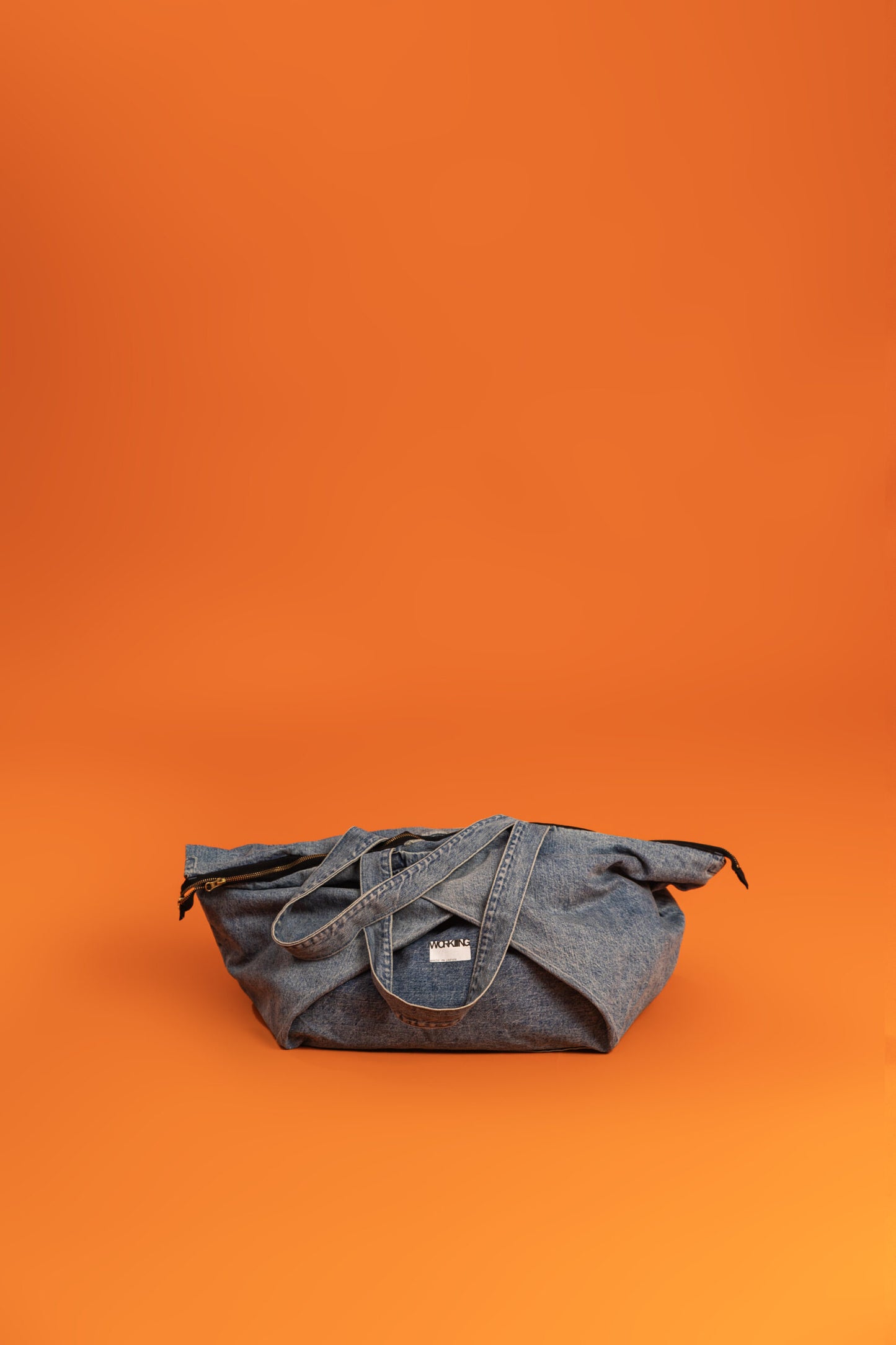 WORKING TAKEOUT BAG - INDIGO STONE WASHED