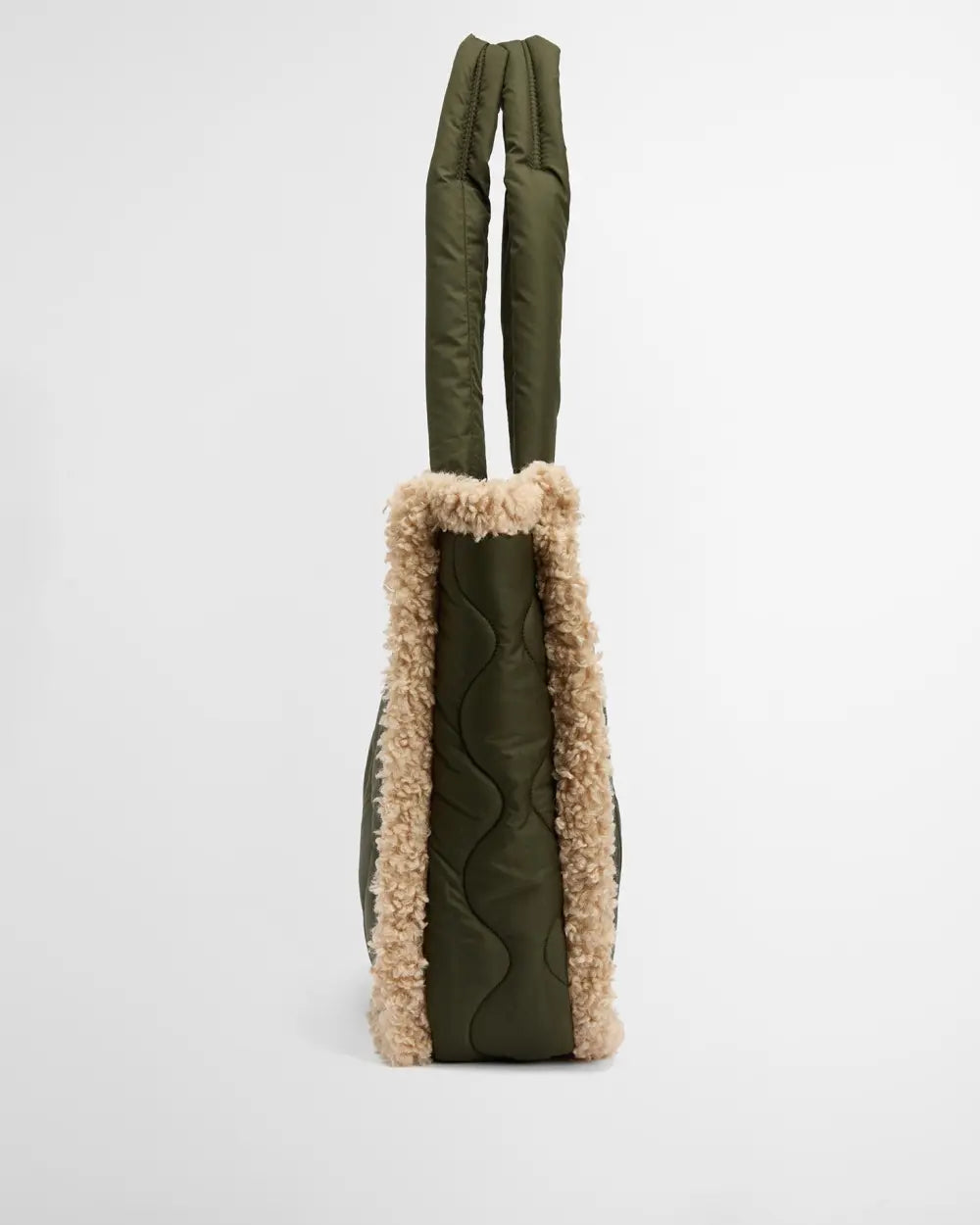 BARBOUR MARNIE QUILTED TOTE BAG - OLIVE