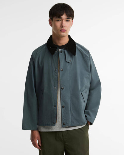 BARBOUR TRANSPORTER OVERSIZED CASUAL JACKET - DARK SLATE