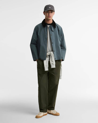 BARBOUR TRANSPORTER OVERSIZED CASUAL JACKET - DARK SLATE