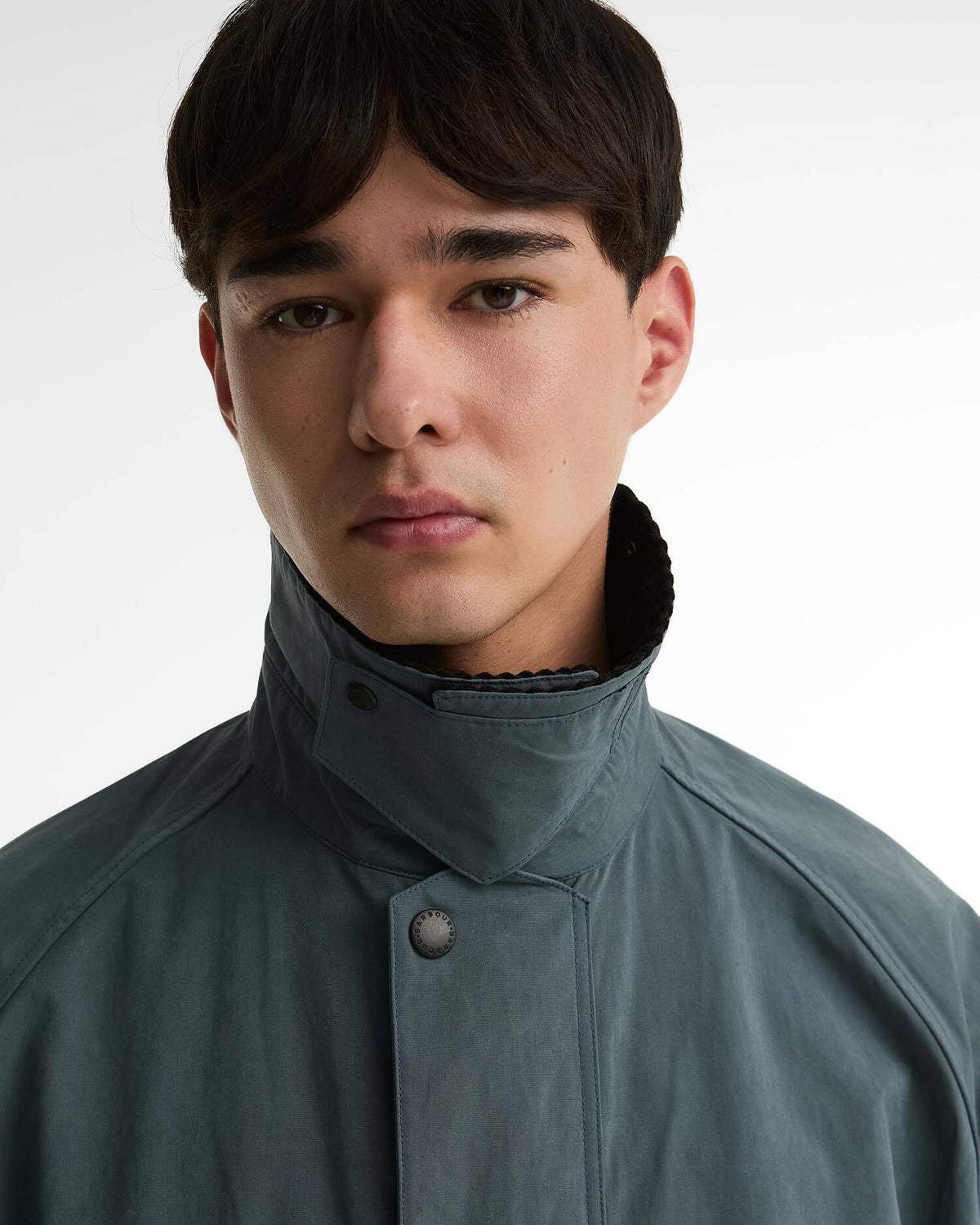 BARBOUR TRANSPORTER OVERSIZED CASUAL JACKET - DARK SLATE
