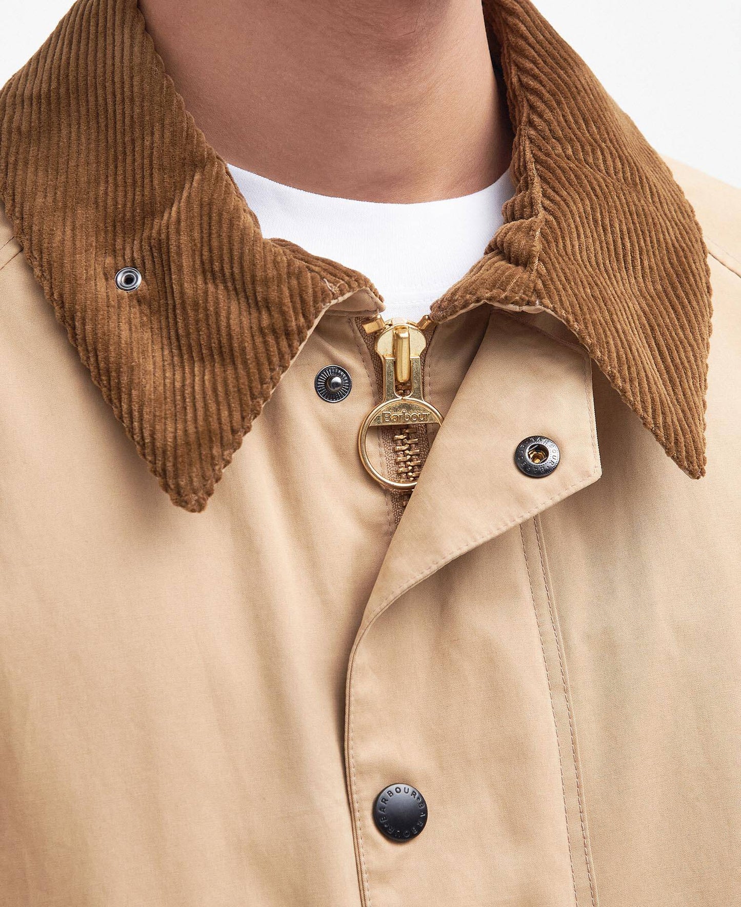 BARBOUR TRANSPORTER OVERSIZED CASUAL JACKET - STONE