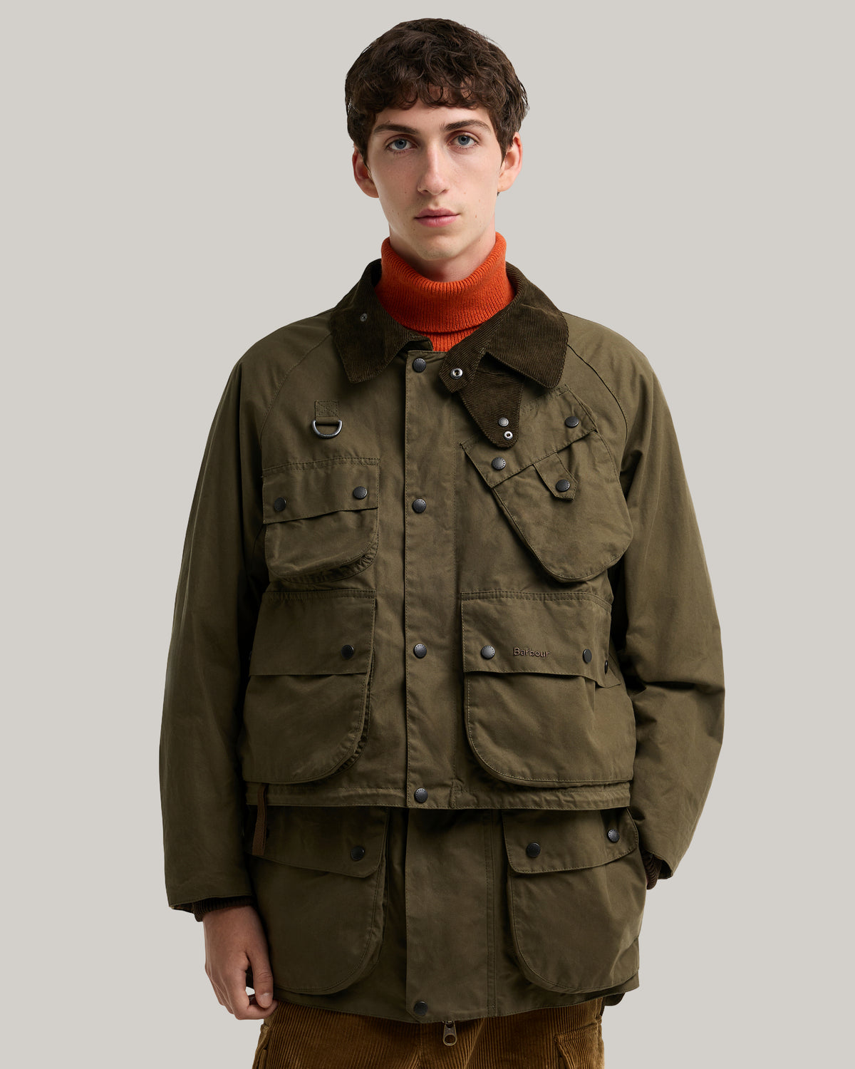 BARBOUR x NORBIT 3-IN-1 CASUAL JACKET - KHAKI BROWN