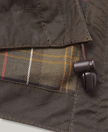 BARBOUR CLASSIC SYLKOIL HOOD - OLIVE