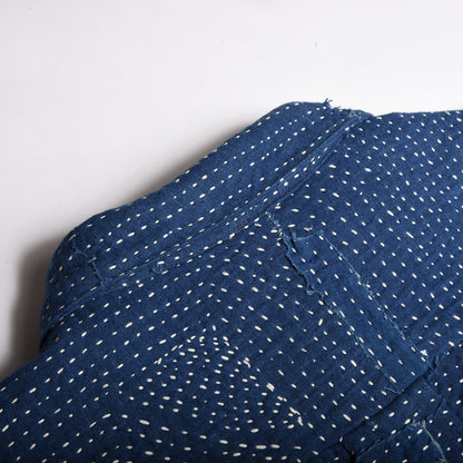 11.11 HAND STITCHED PATCHWORK LOVERS SHIRT - INDIGO