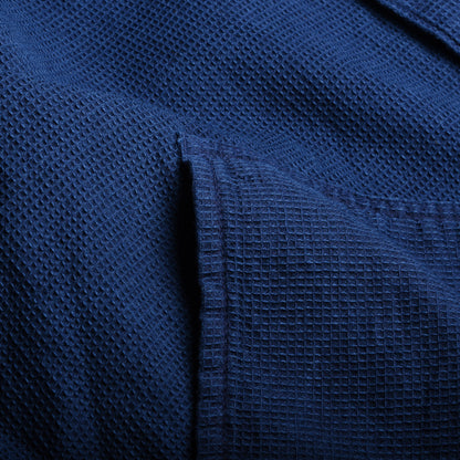 TENDER ARGYLE HAND POCKET SHIRT - BEEKEEPER'S CLOTH - ACHILLES' HEEL INDIGO DYED