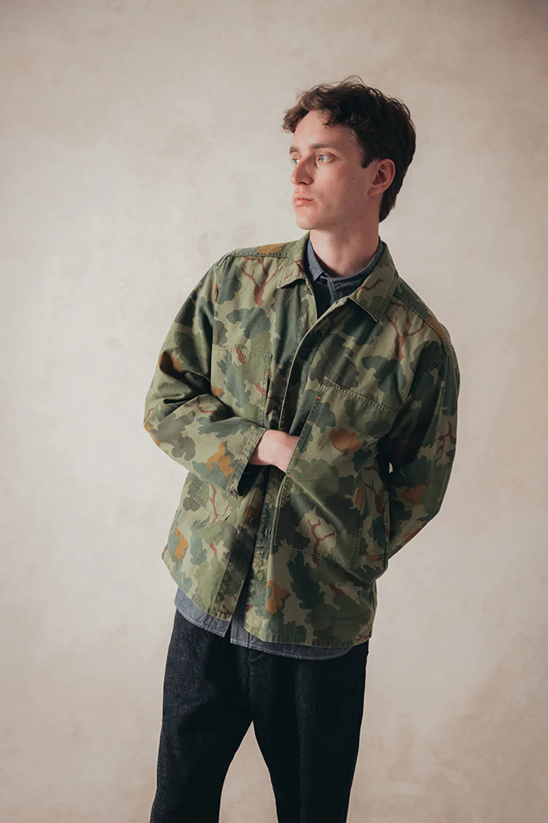 NIGEL CABOURN JK-02-3 UTILITY OVERSHIRT - GREEN