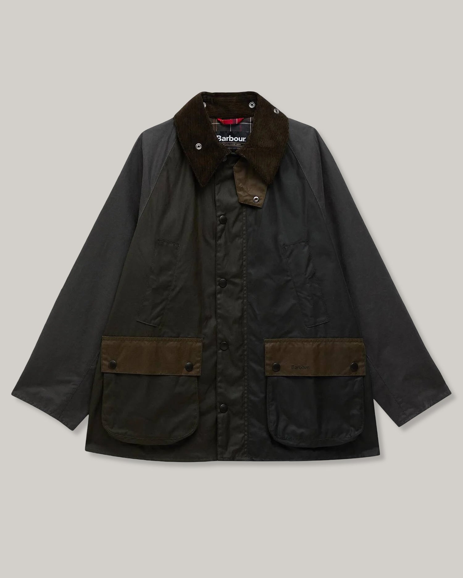 BARBOUR PATCHWORK BEDALE OS WAX JACKET - SAGE MULTI – Pickings and