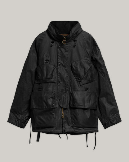 BARBOUR x NORBIT RIPSTOP WAX JACKET - BLACK