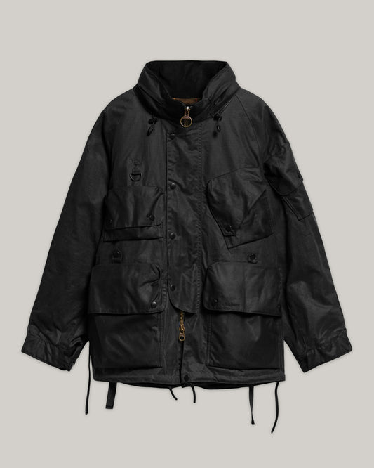 BARBOUR x NORBIT RIPSTOP WAX JACKET - BLACK