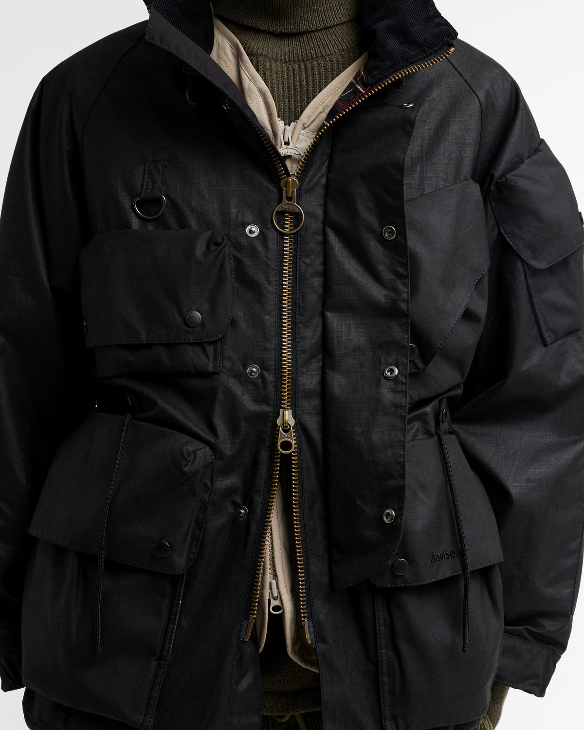 BARBOUR x NORBIT RIPSTOP WAX JACKET - BLACK