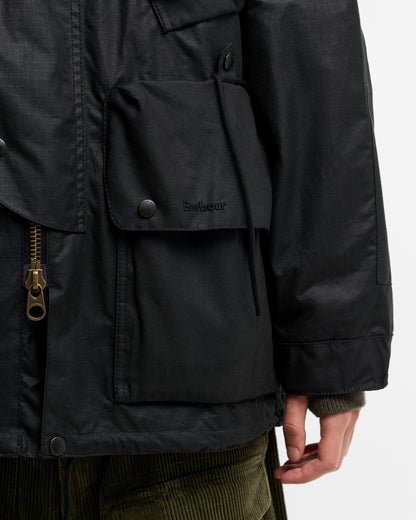 BARBOUR x NORBIT RIPSTOP WAX JACKET - BLACK