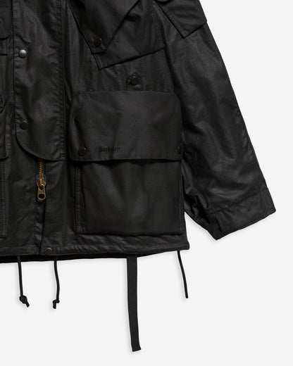 BARBOUR x NORBIT RIPSTOP WAX JACKET - BLACK