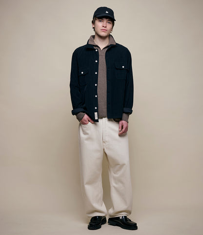 MERZ B. SCHWANEN KNIT POLO 01 - GRAIN