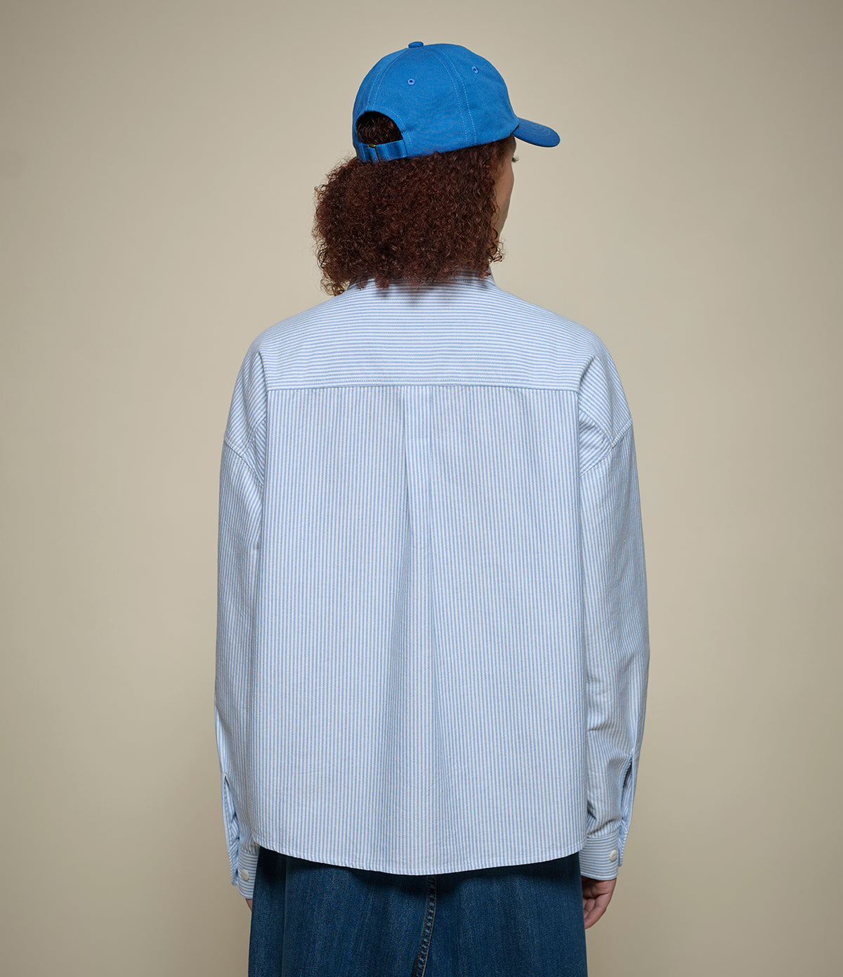 MERZ B. SCHWANEN SHIRT05OX -  STRIPES LIGHT BLUE