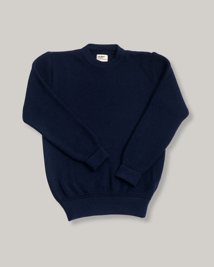 HEIMAT MERINO CREWNECK SWEATER - INK