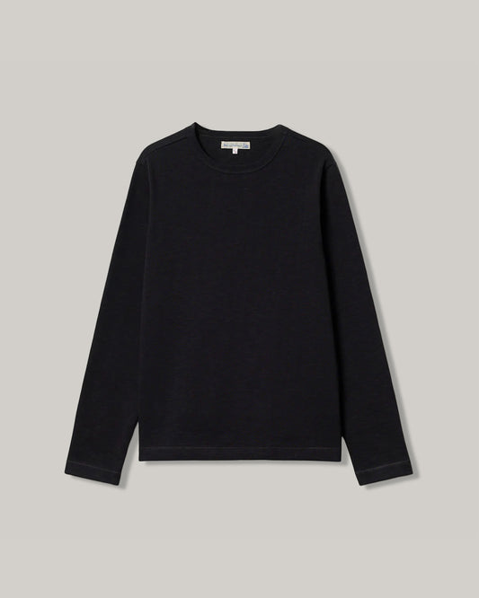 MERZ B. SCHWANEN 2S18 HEAVY L/S T-SHIRT - CHARCOAL