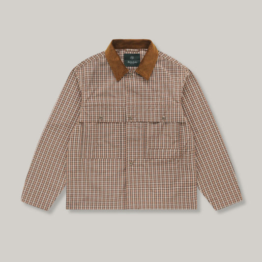 KINCKERBOCKER MOTT COTTON & NYLON JACKET - TAN PLAID