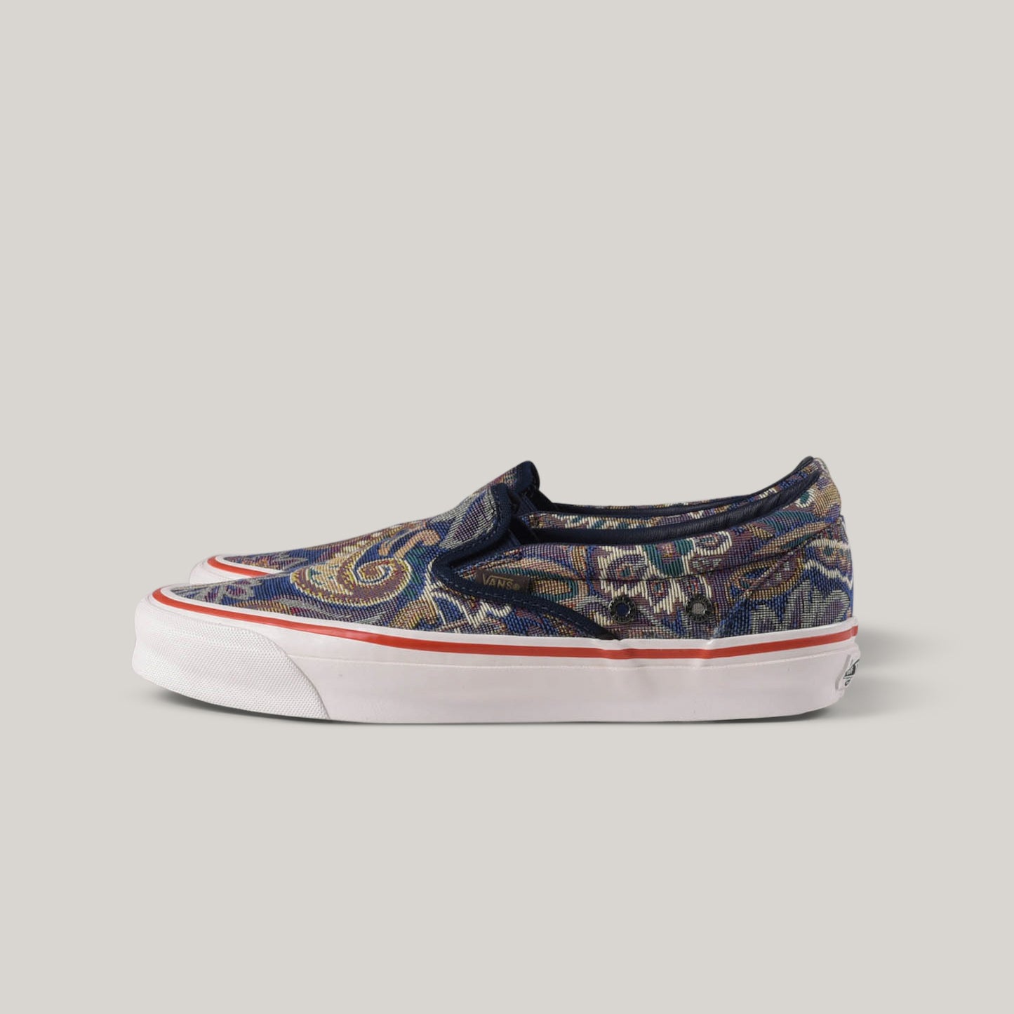 VANS VAULT X NIGEL CABOURN OOG CLASSIC SLIP-ON LX - PAISLEY VINTAGE BLUE