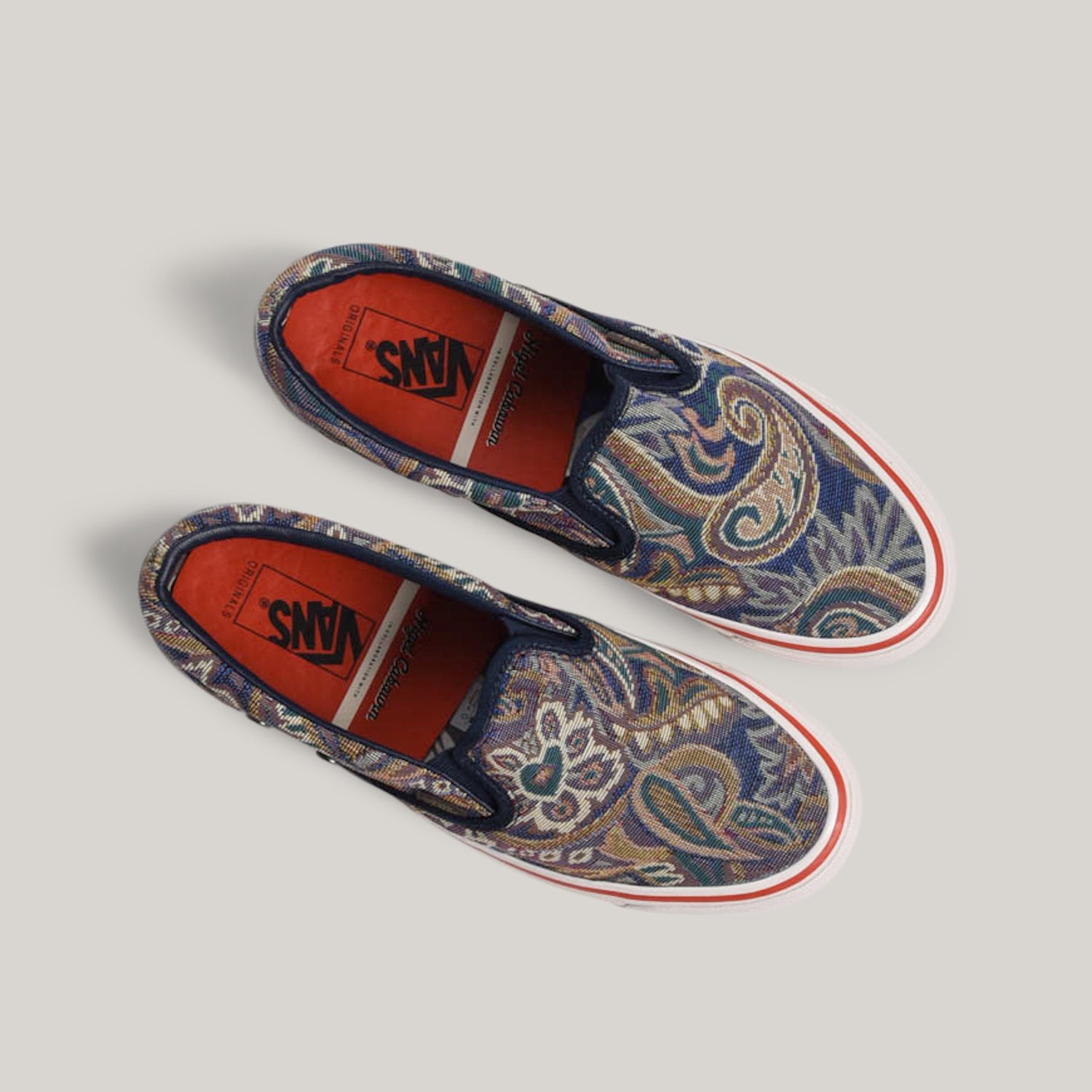 VANS VAULT X NIGEL CABOURN OOG CLASSIC SLIP-ON LX - PAISLEY