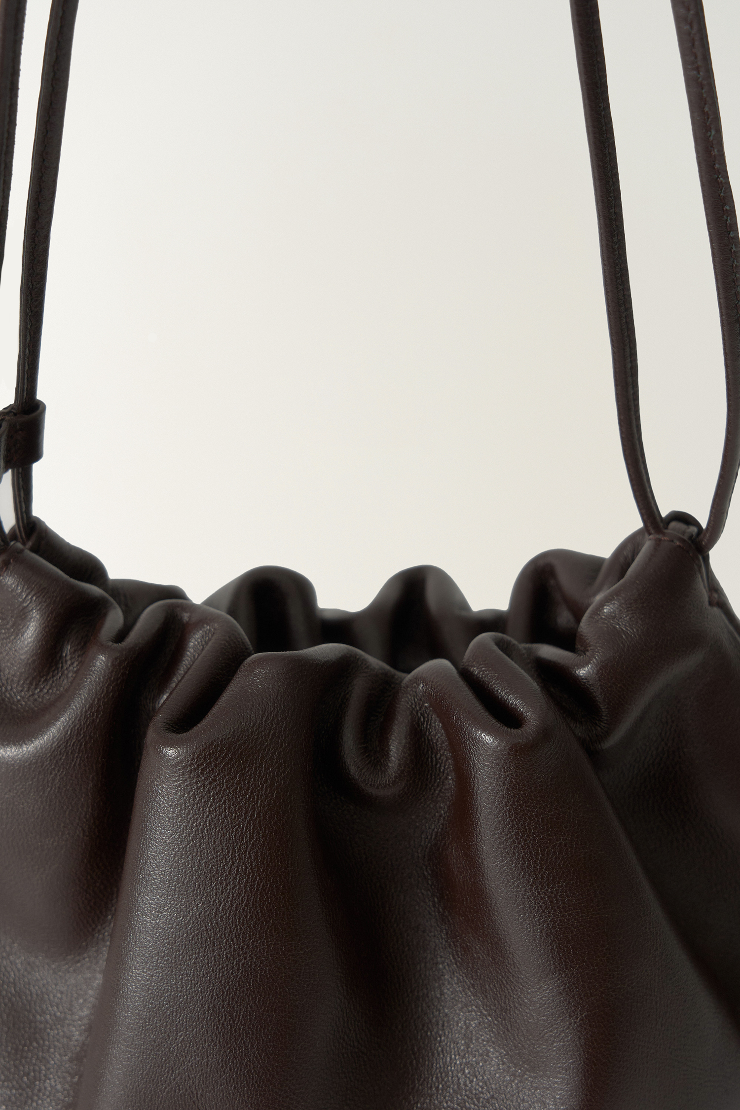 ★NOTHING WRITTEN★ Nella strap large bag (Dark brown) NOTHING WRITTEN NELLA LARGE STRAP BAG - DARK BROWN