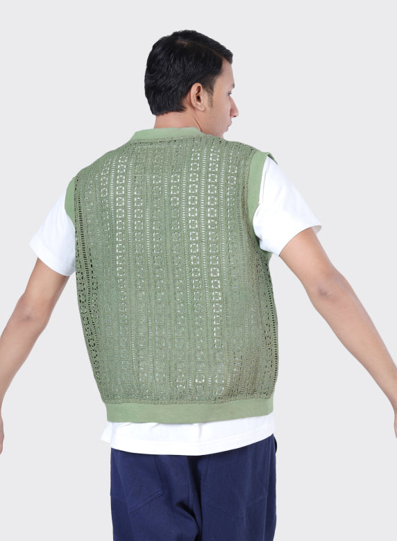 KARDO NOTO VEST - MATCHA