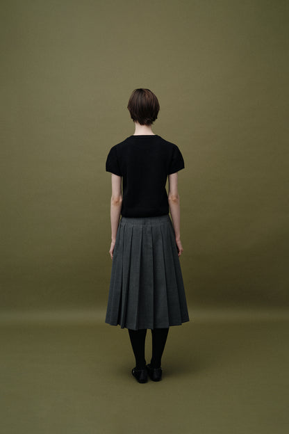 NOTHING WRITTEN PUNO SHORT SLEEVE KNIT - BLACK