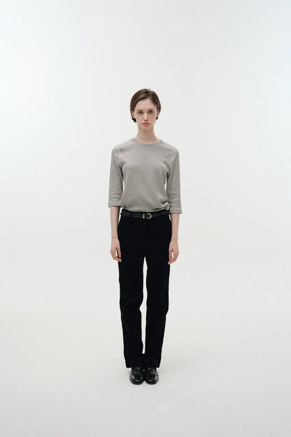 NOTHING WRITTEN BRODY CORDUROY PANTS - BLACK