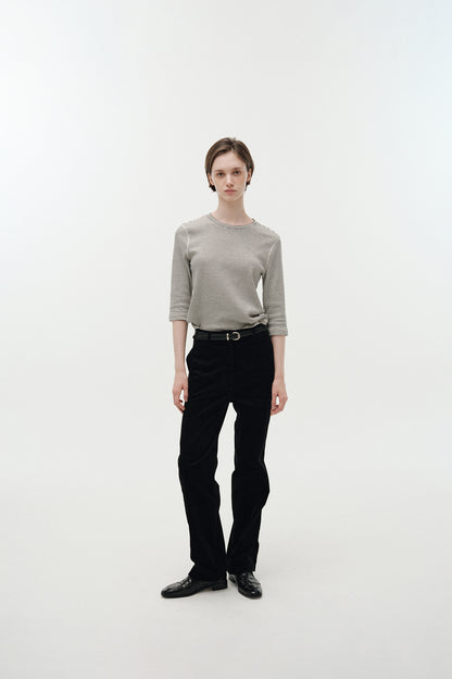 NOTHING WRITTEN BRODY CORDUROY PANTS - BLACK