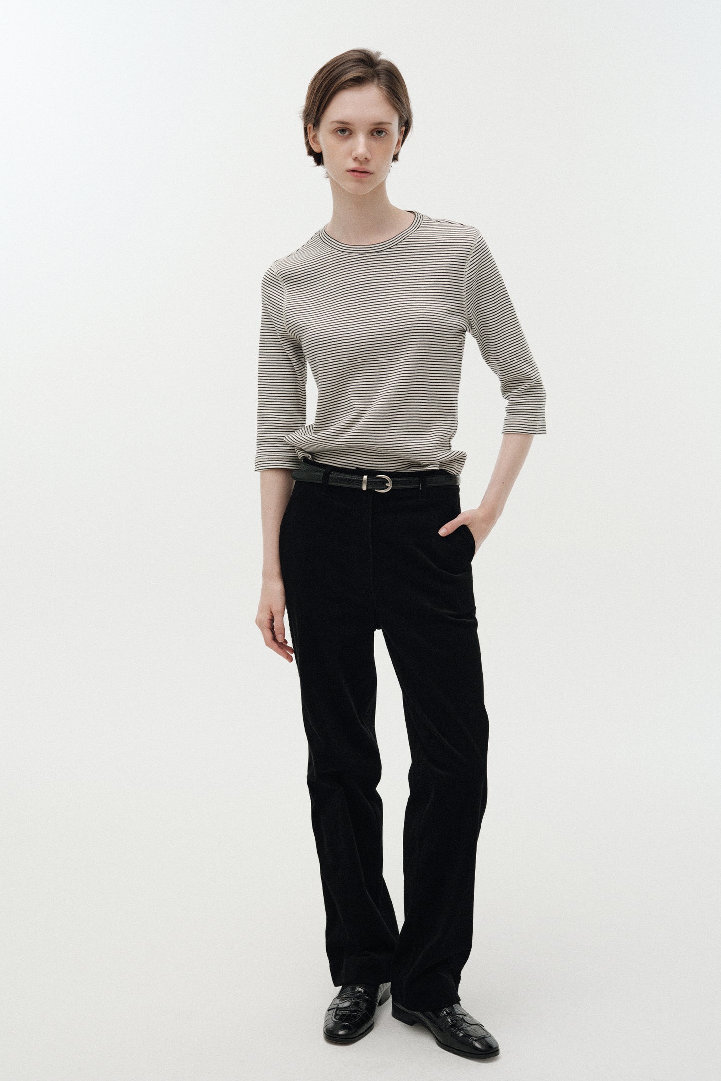 NOTHING WRITTEN BRODY CORDUROY PANTS - BLACK