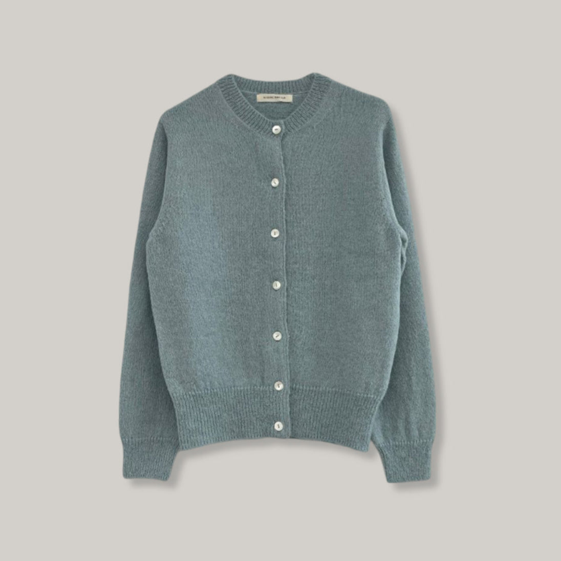 NOTHING WRITTEN MOA MOHAIR CARDIGAN - BLUE