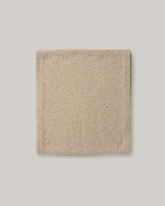 NOTHING WRITTEN NEP YARN MIXED MUFFLER - COOKIES & CREAM