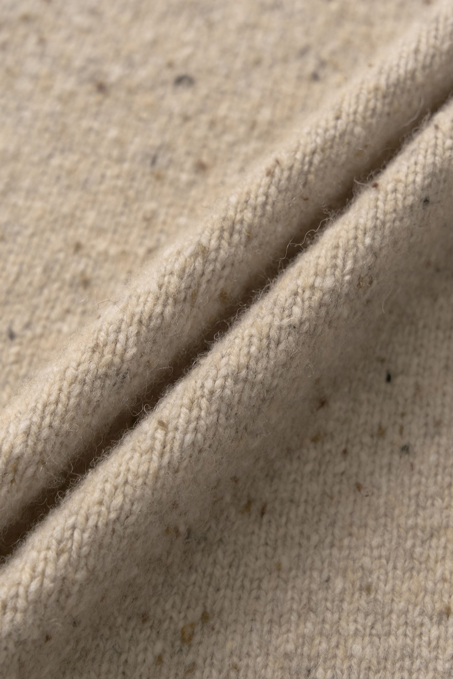 NOTHING WRITTEN NEP YARN MIXED MUFFLER - COOKIES & CREAM