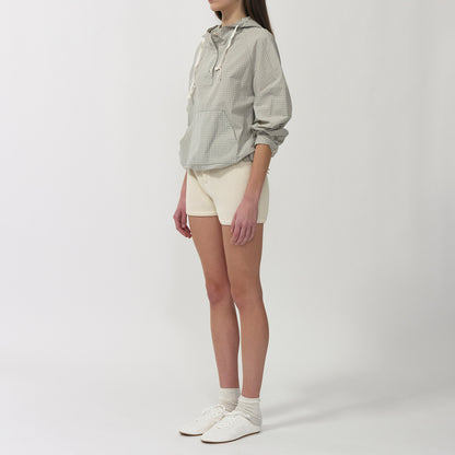 NOTHING WRITTEN CASTEL HOODIE ANORAK - CHECK