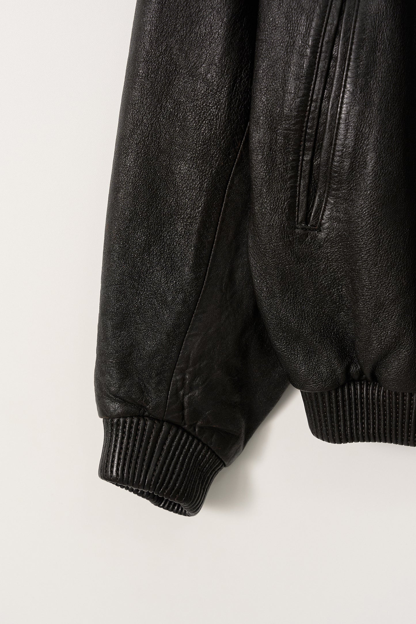 NOTHING WRITTEN LEATHER SINGLE RIDER JACKET - BLACK
