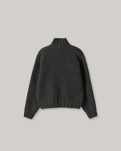 NOTHING WRITTEN MARRIE SOFT POCKET CARDIGAN - CHARCOAL