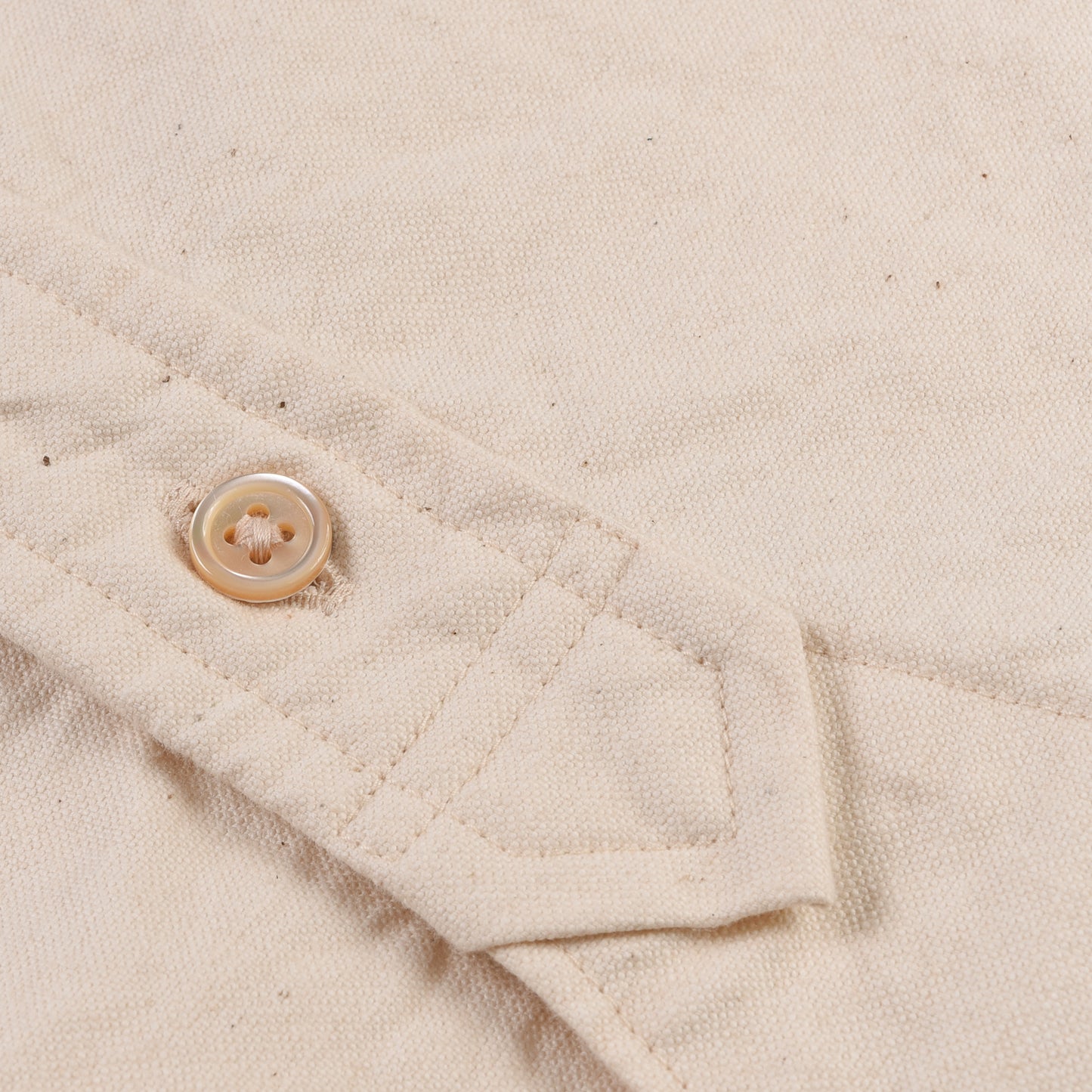 NIGEL CABOURN MAINLINE BRITISH OFFICERS SHIRT - IVORY