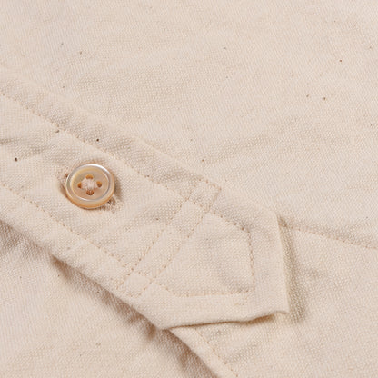 NIGEL CABOURN MAINLINE BRITISH OFFICERS SHIRT - IVORY