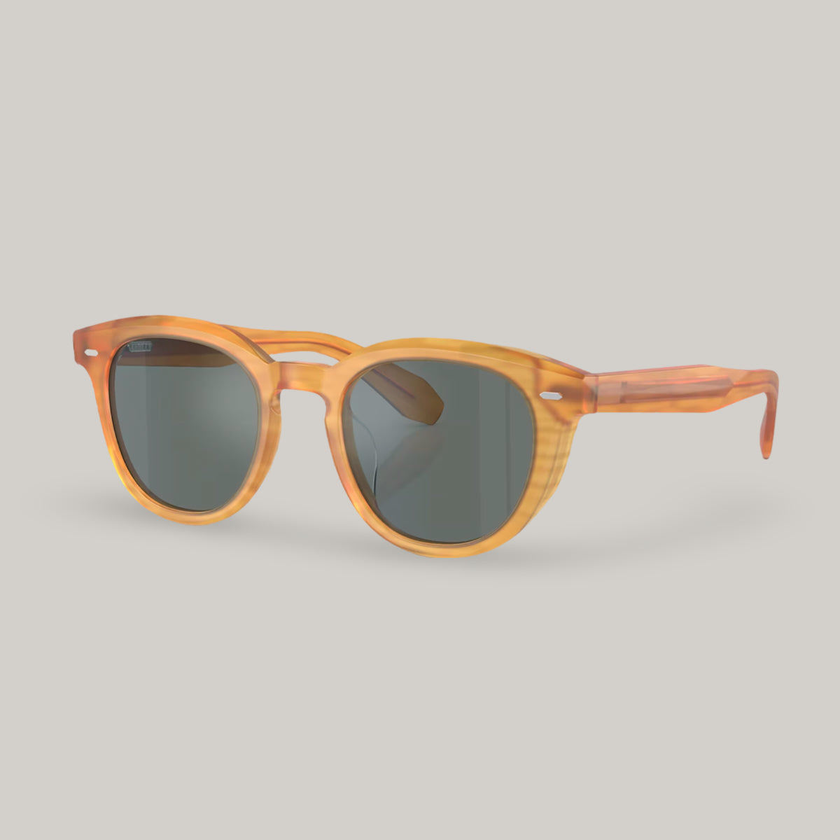 OLIVER PEOPLES N.05 SUN SEMI MATTE GOLDWOOD W/ REGAL BLUE