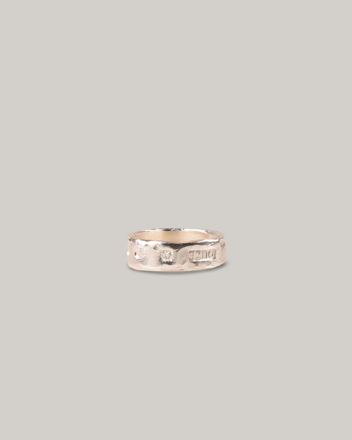 THE OUZE HALLMARK BAND -  STERLING SILVER
