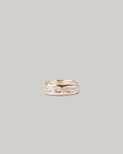 THE OUZE HALLMARK BAND -  STERLING SILVER
