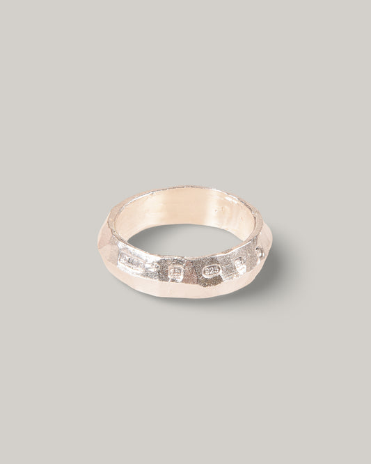 THE OUZE HALLMARK KNIFE EDGE RING - STERLING SILVER