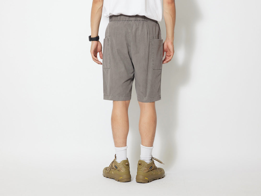 SNOW PEAK NATURAL DYED RECYCLED COTTON SHORTS - GREY – Pickings